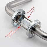 VINLIN 4 Piece M4 Screw Connecting Bolts Sleeves for Door Handle Roses view 3