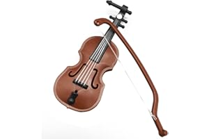 AZURAOKEY e niature Violin Ornament th Bow, MOL Violin 1/12 Woon MOL Violin niture for ni Musical Instrument e MOL Home coration