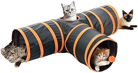 TravenPal 3 way Kitty tunnel with bouncy ball