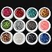 ReNext 12 Mix Colors Glitter UV Builder Gel Acrylic Nail Art Decoration