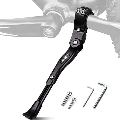 BREEZO Adjustable Bicycle Kickstand Aluminum Alloy with Anti Slip Feet