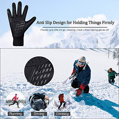 Winter Gloves Cold Weather Windproof Thermal Touchscreen Gloves Cycling