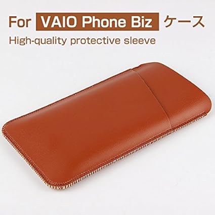 Amazon Vaio Phone Biz ケース ポーチ型 レザーケース シンプルでおしゃれ Vaio Phone Biz レザーケースbiz Nd O87 T ブラウン 家電 カメラ オンライン通販