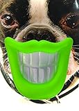 Kseven Dog Mouth Toys, Big Lip Silicon Rubber Smile Teeth Toy for Pet Dogs with Squeak Squeaky Sound. Funniest Dog Play Toy. GREEN