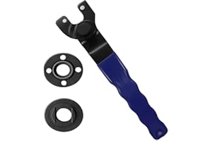 Universal Angle Grinder Spanner Key with Flange Nuts, Angle Grinder Adjustable Spanner, Key with Plastics Non-Slip Handle for