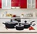 13-Pieces - Heavy Duty Cookware Set - Black, Highly Durable, Even Heat Distribution, Double Nonstick Coating - Multipurpose Use for Home, Kitchen or Restaurant - by Utopia Kitchen (Cookware Set)