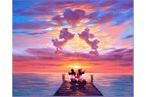 FILASLFT Mouse Diamond Painting Kits for Adults,DIY Diamond Art for Beginner,5D Diamond Painting Mouse Full Drill,Perfect for Home Decoration Festival Gift 12x16 Inch.