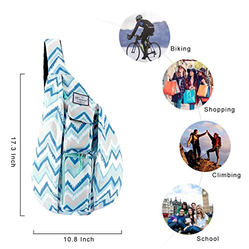 KAMO Sling Backpack - Rope Bag Crossbody Backpack Travel Multipurpose Daypacks for Men Women Lady Girl Teens - Thumbnail 2