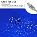 SURNIE LED Rope Lights Blue Outdoor: Waterproof 50FT Indoor Cuttable Outside Lighting 110V Flexible Connectable Plug Thick Clear PVC Tube - Bedroom Party Patio Garden Deck Camping Xmas Décor