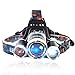 Brightest 4 Modes 3 Cree LED XM-L2 T6 9000 Lumens Headlight Rechargeable Headlamp Waterproof Head Torch Flashlight for Riding Fishing Hunting Travel