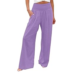 Linen Pants for Women Leg Pants for Women Pink