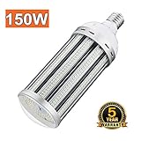 150W Led Corn Light Bulb 5000K Daylight E39 Mogul Base Led Bulbs Replacement (600-800W) Metal Halide/HID/CFL/HPS for High Bay Shop Lights Garage Warehouse Ceiling Lights 100-305volt