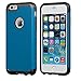 Phone 6s Plus Case, LUVVITT [Ultra Armor] Shock Absorbing Case Best Heavy Duty Dual Layer Tough Cover for Apple Phone 6/6s Plus Black /Metallic Blue