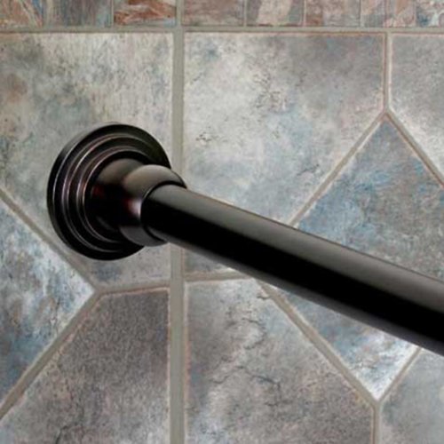 Dynasty Hardware DYNSR60ORB 1Inch Diameter Shower Curtain Rod And