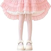 JHJEWH Rabbit Print Tights,White Soft Stockings,Breathable Stretchy Pantyhose, Feels Gentle Against the Skin,Soft Footed Pantyhose for Ballet Practice, Theater Performances or Day Dressing