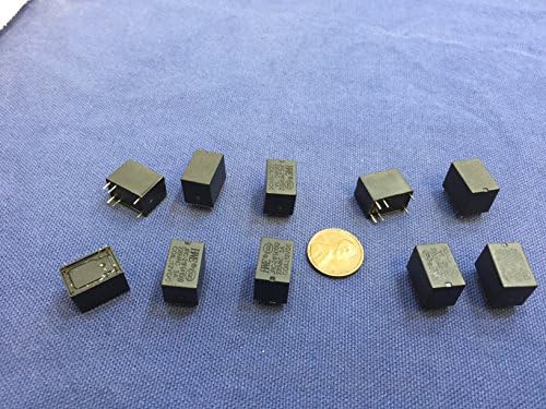 10 Pieces Black Miniature PCB Relay Jrc-21f 4100 Dc 12v 6 Pins A5