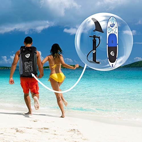 Goplus Inflatable Stand Up Paddle Board Package w/Fin Adjustable Paddle