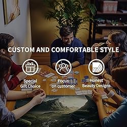 EDGFRTOIO Playmat with Zones for MTG Card Game