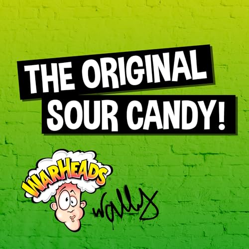 WARHEADS – EXTREME SOUR HARD CANDY – SOUR APPLE, BLACK CHERRY, BLUE RASPBERRY, LEMON & WATERMELON FLAVORS, GREAT FOR PARADES – 1 LB. BULK BAG