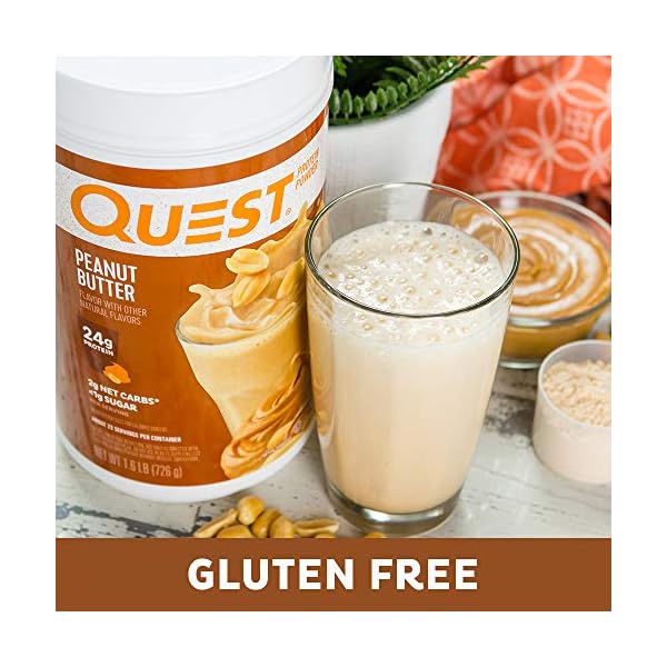 Quest Nutrition Peanut Butter Protein Powder, Low Carb, Gluten Free, Soy Free, 25.6 Ounce (Pack