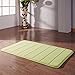 DocBear Extra Large Memory Foam Bath Mat,Super Soft Bathroom Rugs,Rugs for Bathroom,Coral Velvet Non Slip Bath Mat,Absorbent Large Bath Rugs, 20W X 32L Inches (Green)