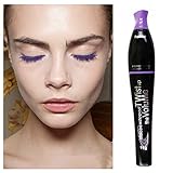 Waterproof blue purple black green brown mascara charming longlasting makeup (Purple)