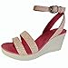 Crocs Women's Leigh Graphic Wedge, Melon/Stucco, 7 M US