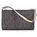 MICHAEL Michael Kors Large Wristlet MK PVC Logo (One Size, Brown)