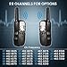 FUNTOK Walkie Talkie for Kid Walkies Talkies 22 Channel Two Way Radios Long Range Outdoor Walkie Talky (Black)