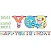 American Greetings 121499 Peppa Pig Birthday Party, 1-Count, Add an Age Banner