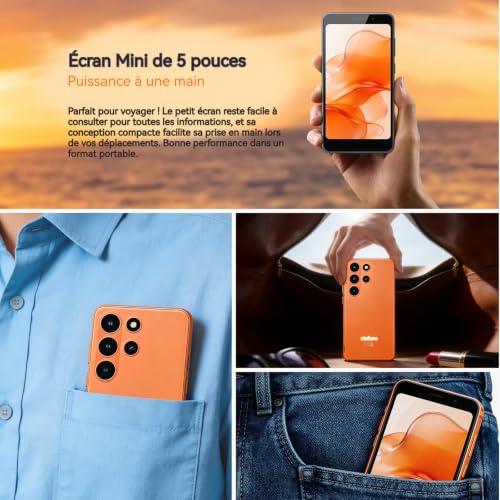 Ulefone Armor Note 22 Mobile Phone Android 16 Smartphones, 20GB+32GB/2TB Octa-Core Processor, 5.0" Smartphon Cheap 4G Dual SIM, Phone WiFi 5G/3.5mm/Face ID/3 Card Slots/3 Years Warranty