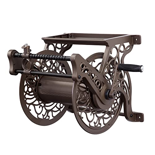 Liberty Garden Products Garden 707 Decorative Wall Mount Garden Guide Hose Reel…