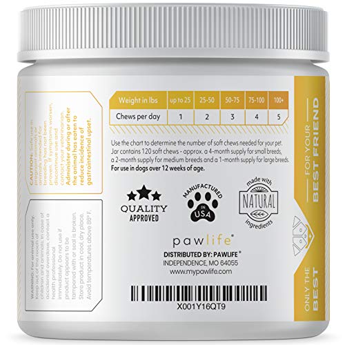 image for pawlife Omega 3 for Dogs - Salmon Fish Oil Supplement formulated with 