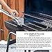 LRui Grill Scraper Heavy Duty Griddle Scraper Set with 5 Replacement Blades Flat Top Grill Accessories Griddle Cleaning Kit,for Outdoor Grill Cleaning