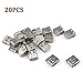 URBEST 20Pcs Straight Soldering Mini USB A Type Female Port Plug Jack Socket Connector