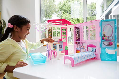 1 Barbie+Doll+House+Playset+Multicolor