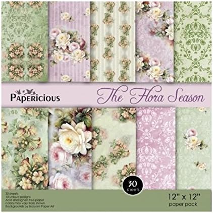 Papericious Premium Edition Paper Pack - The Flora Season 12"X12"