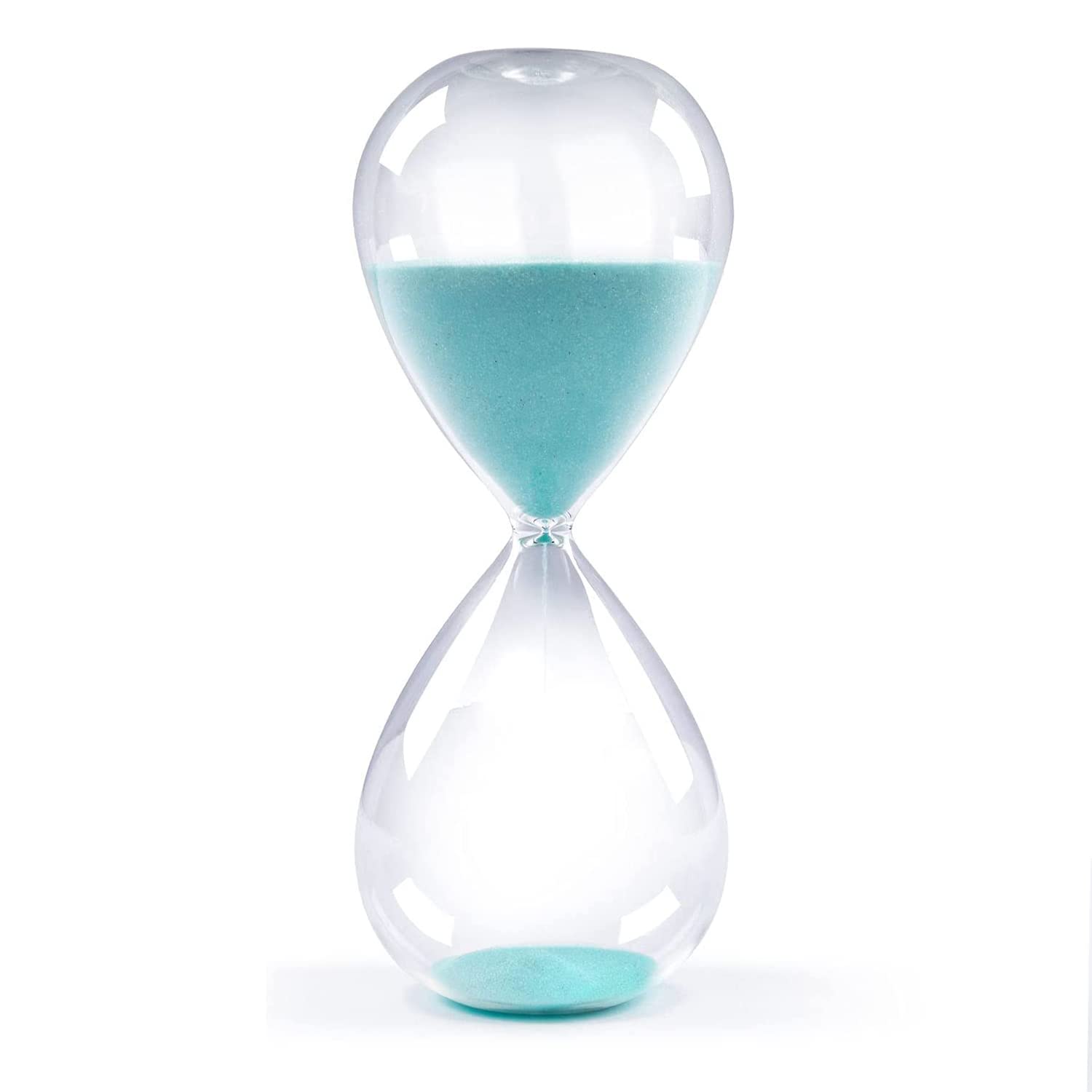 Hourglass Sand Timers, Colorful and Fashion, Biloba Sand Timer Inspired Glass 3mins / 5mins / 15mins / 30mins / 45mins / 60mins for Home, Office Desk Decor