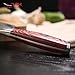 KBK Kitchen Cooking Chef Knife 8 Inch Hammer Finished Blade Full Tang Red Pakka Wood Handle High Carbon Japanese Stainless 58HRC Super Sharp Edged