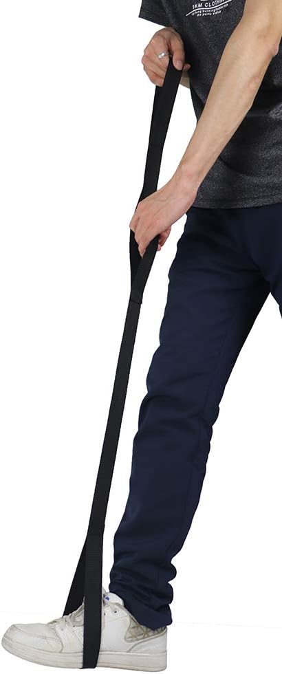 Fushida Leg Lifter Strap Flexible Foot Loop & Hand Grip for Adult,Handicap,Disability Long Band Mobility Aid for Car, Bed, Hip Replacement & Wheelchair, Leg &Thigh Lifter in Physical Therapy: Health & Personal Care