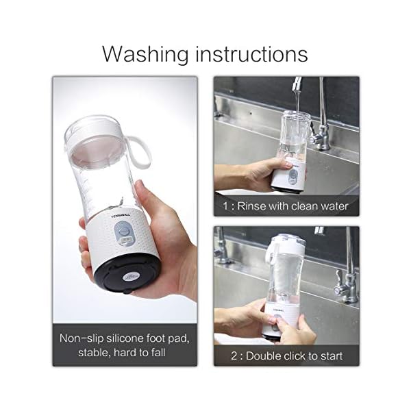 Portable-Blender-Mini-Blenders-for-Smoothies-and-Shakes-Handheld-Fruit-Mixer-Machine-13oz-USB-Rchargeable-Juicer-Cup-Ice-Blender-Mixer-HomeOfficeOutdoors Portable Blender, Mini Blenders for Smoothies and Shakes, Handheld Fruit Mixer Machine 13oz USB Rchargeable Juicer Cup, Ice Blender Mixer Home/Office/Outdoors