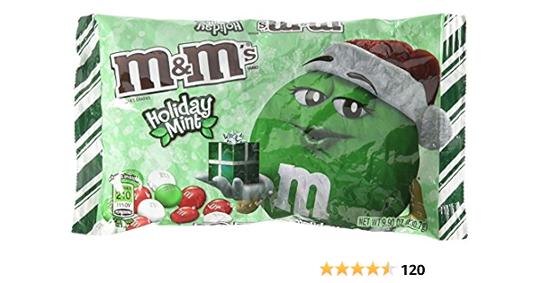 M M S Mint Chocolate Christmas Red Green And White Candies 9 2oz Bags 2 Pack Mint M Ms Grocery Gourmet Food Amazon Com