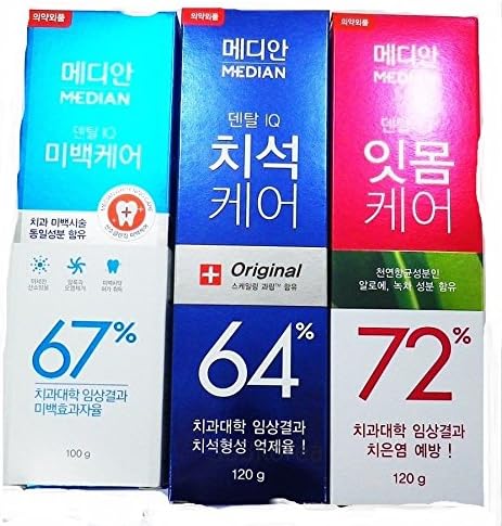 6 Pack Dental IQ Tartar CareWhitening Care GUM Care 3Types Toothpaste