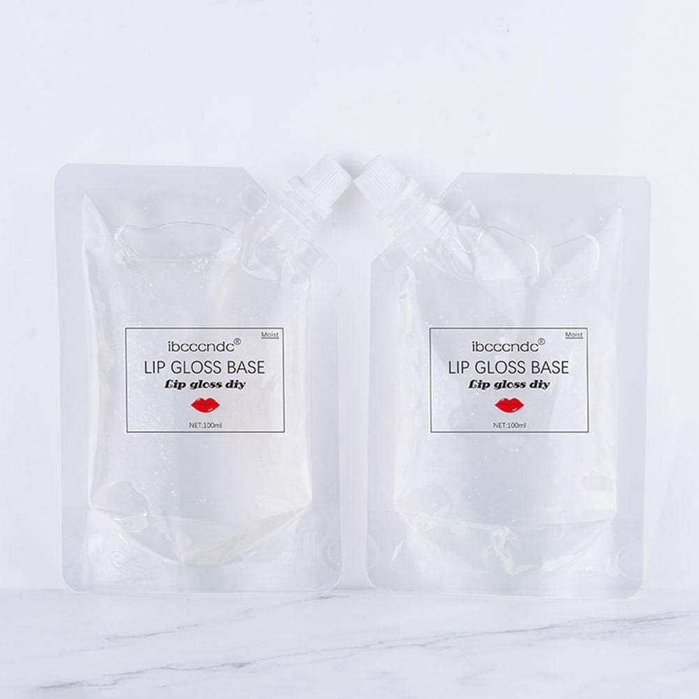 blessvt DIY Non-stick Matte Lip Gloss Base Oil Lipstick Handmade Lip Gloss Glaze Gel Art Material 100ML