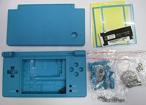 Gametown Full Housing Case Cover Shell with Buttons Kit Replacement Parts for DSi NDSi Console -Blue