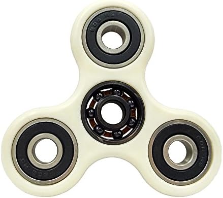 Spinner Fidget Toy with Hybrid Si3N4 Ceramic Bearing High Speed and Ultra Durable (Milk White)