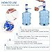 Drinking Water Pump, Manual Water Bottle Pump with Water Switch for 3 5 6 Gallon Jug