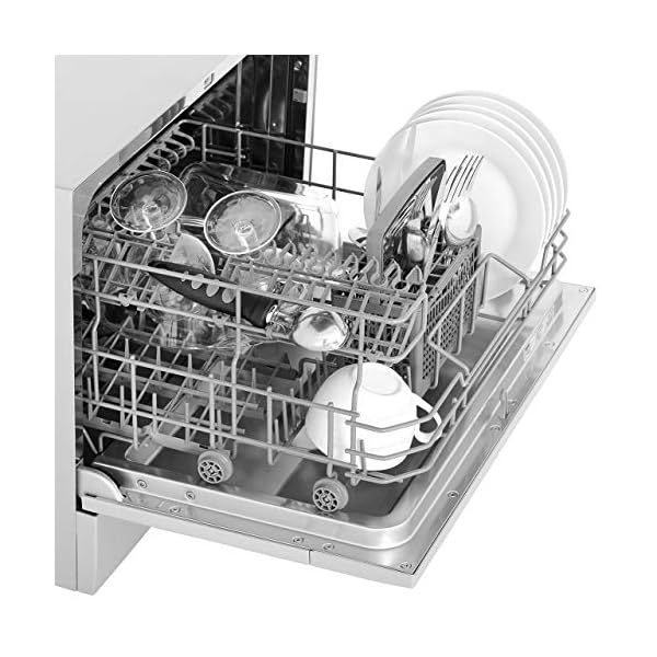 Zanussi ZDM17301SA Freestanding Compact Dishwasher, 5.7 liters, Silver, Noise level: decibels 52