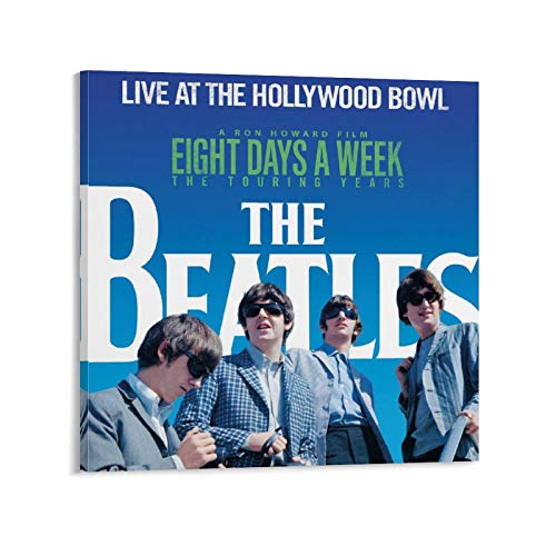 XYDQ Poster décoratif sur toile The Beatles Live at The Hollywood Bowl pour salon, chambre à coucher 50 x 50 cm - Les Beatles, Paul McCartney, John Lennon, RIngo Starr, George Harrison XYDQ Poster décoratif sur toile The Beatles Live at The Hollywood Bowl pour salon, chambre à coucher 50 x 50 cm