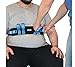 LiftAid Transfer and Walking Gait Belt with 6 Hand Grips and Quick-Release Buckle (Blue)